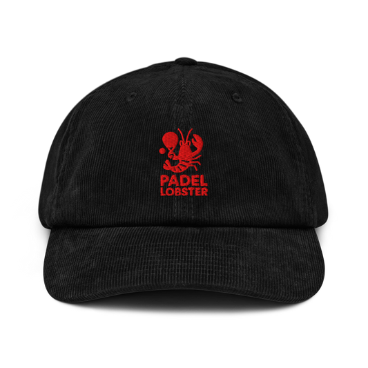 Padel Lobster Corduroy Cap Black