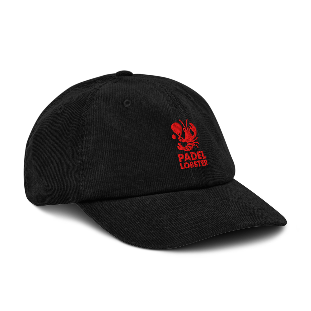 Padel Lobster Corduroy Cap Black