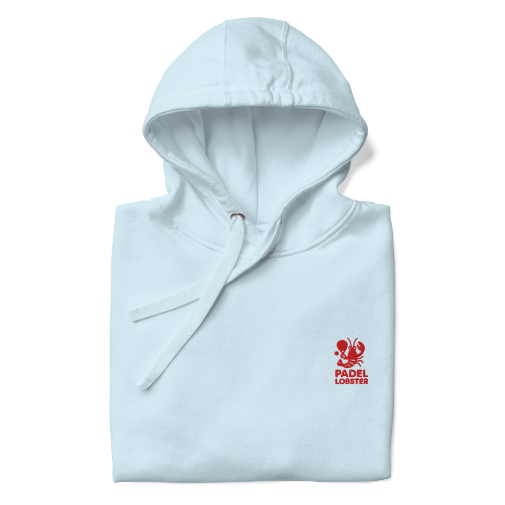 Padel Lobster Hoodie Light Blue Unisex